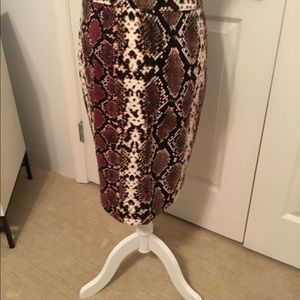 Animal print skirt